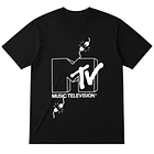 Polera mtv - Unisex Negro 1