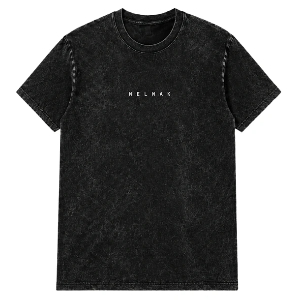 Polera Acid Wash Negro Unisex 1
