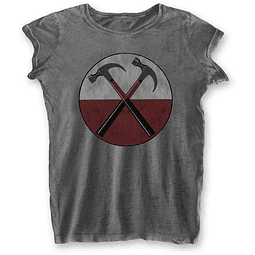 Polera Oficial Mujer Pink Floyd The Wall Hammers - Burn Out