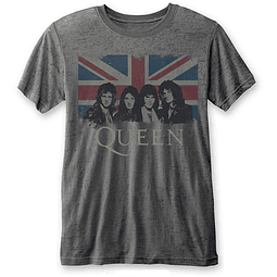 Polera Oficial Unisex Queen Union Jack - Burn Out