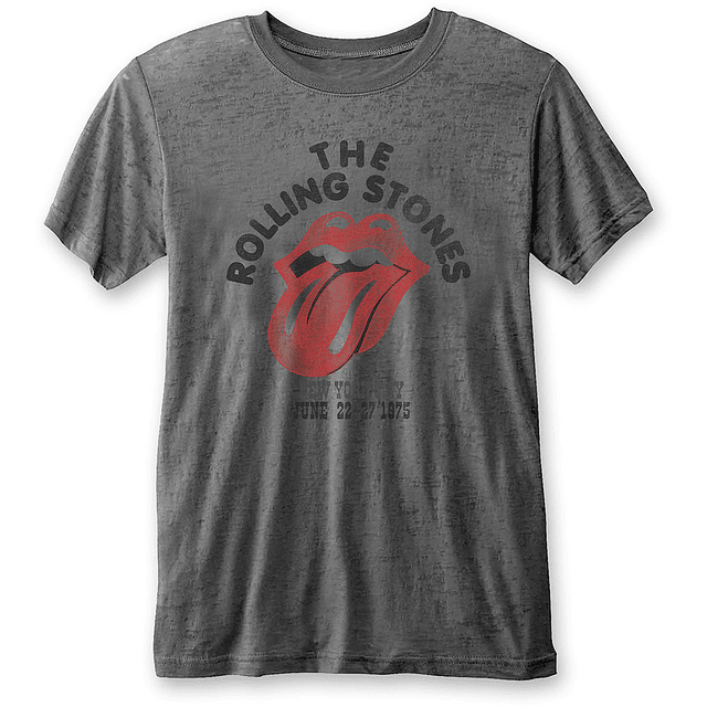 Polera Oficial Unisex Rolling Stones NYC ´75 - Burn Out
