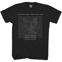 Polera Oficial Unisex Nine Inch Nails: Head Like A Hole
