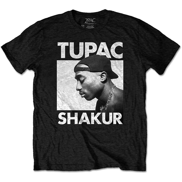 Polera Oficial Unisex 2Pac: Tupac Shakur "Ecofriendly"