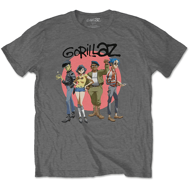 Polera Oficial Unisex Gorillaz Group