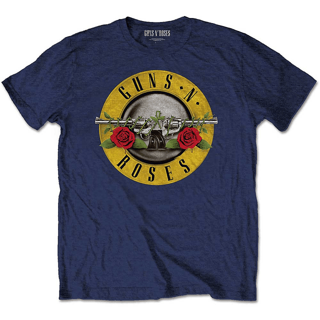 Polera Oficial KIDS Guns´n Roses Logo Blue