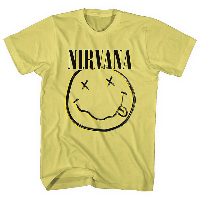Polera Unisex Nirvana Yellow Inverse Smiley