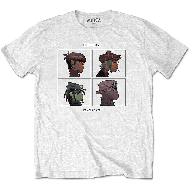 Polera Oficial Unisex Gorillaz Demon Days