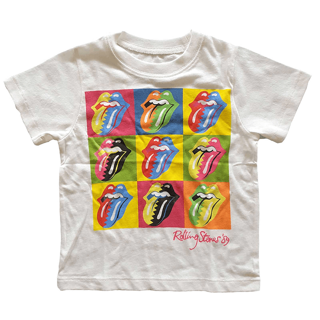 Polera Oficial KIDS Rolling Stones Color Tongue