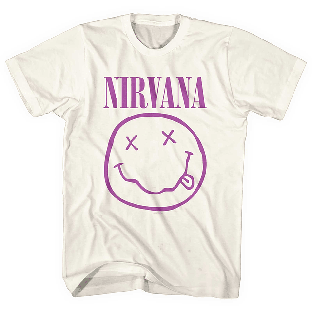 Polera Unisex Nirvana Purple Smiley