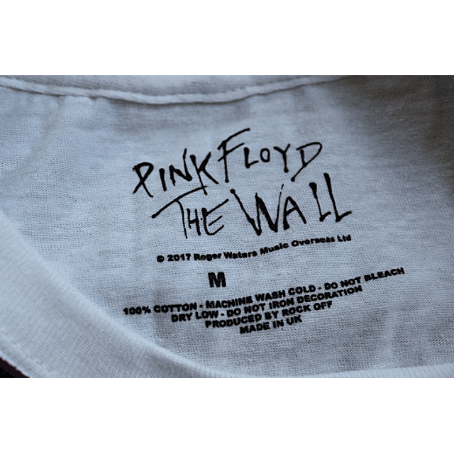 Polera Oficial Unisex Pink Floyd The Wall Teacher