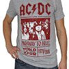 Polera Oficial Unisex AC/DC Highway To Hell World Tour 1979/80