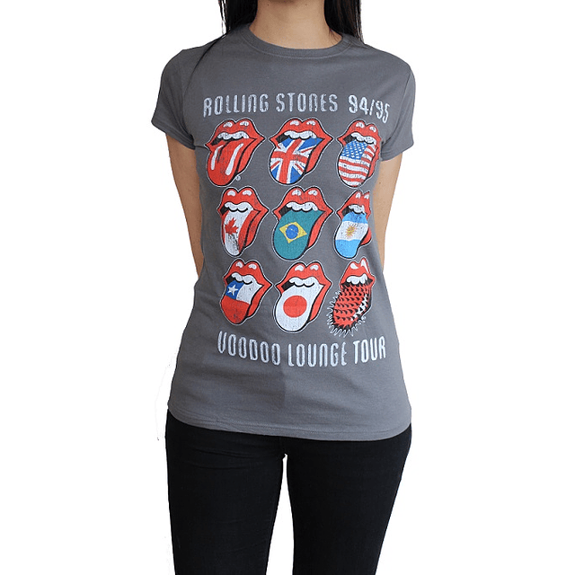 Polera Oficial Mujer Rolling Stones VDoo Lounge