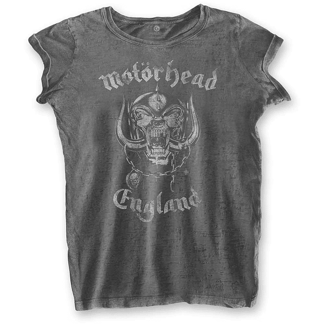 Polera Oficial Mujer Motörhead England - Burn Out