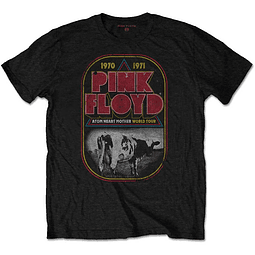 Polera Oficial Unisex Pink Floyd Atom Heart Mother Tour 1970/71