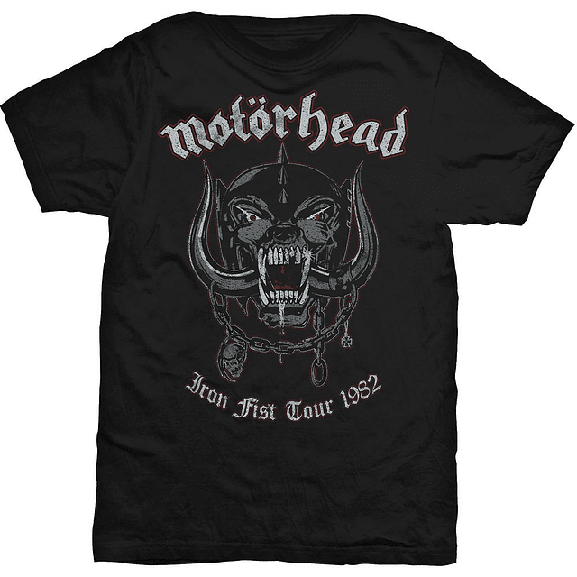 Polera Unisex Motörhead Iron First Tour 1982