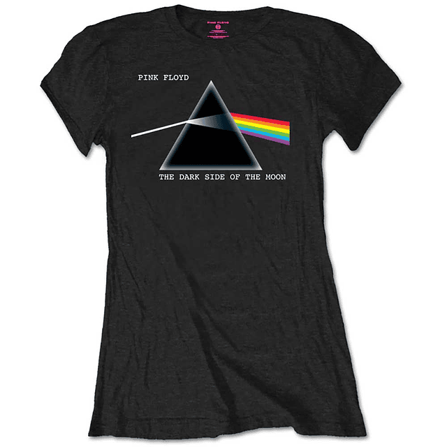 Polera Oficial Mujer Pink Floyd DSOTM Classic