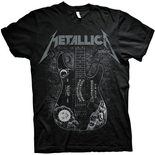 Polera Unisex Metallica Hammett Ouija Guitar