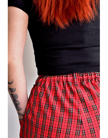 Pantalón Gwen Escocés Rojo