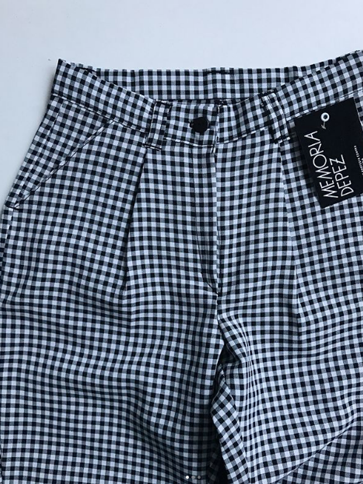 Pantalón Gwen Cuadrillé Negro 8