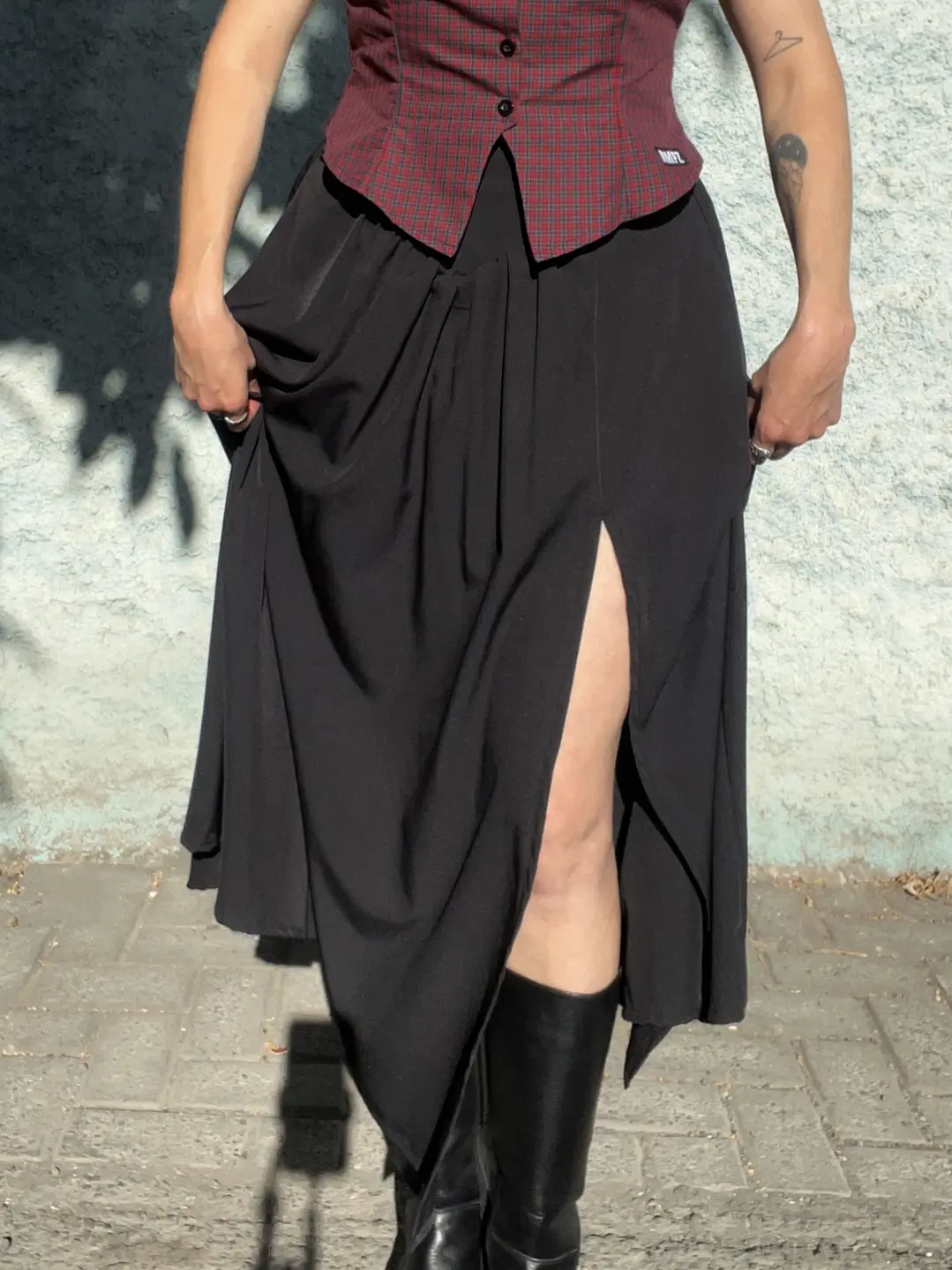 Maxi Falda Victoria - Negro 1