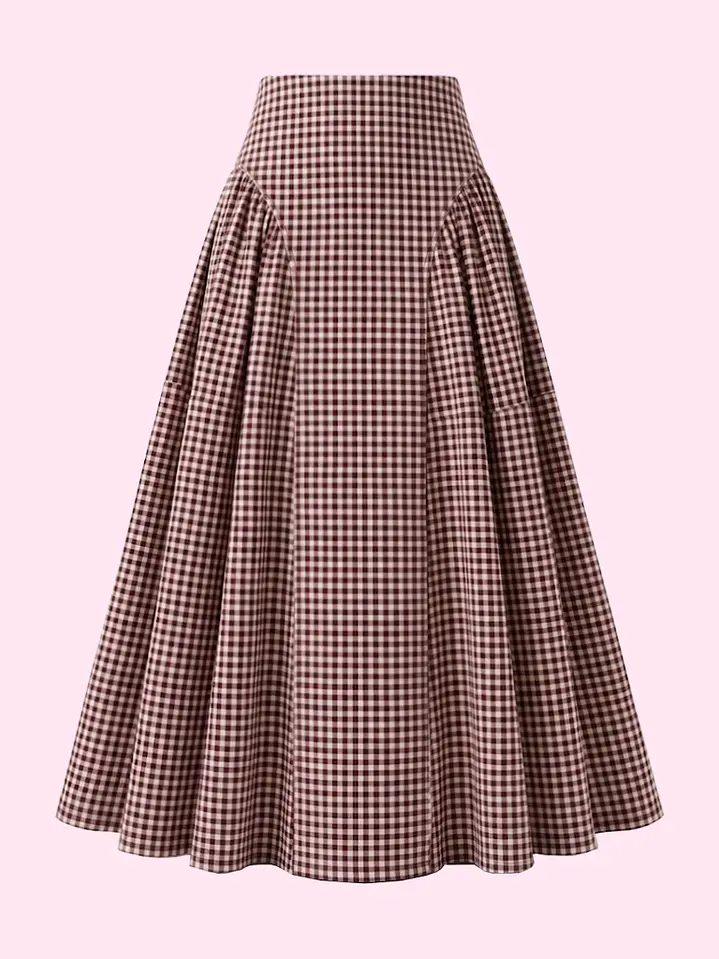 Falda Antonieta - Vichy Cherry 🍒 PREVENTA  1