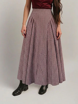Falda Antonieta - Vichy Cherry 🍒 PREVENTA 