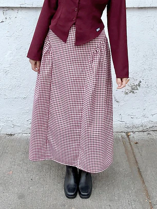 Falda Antonieta Vichy Cherry 🍒