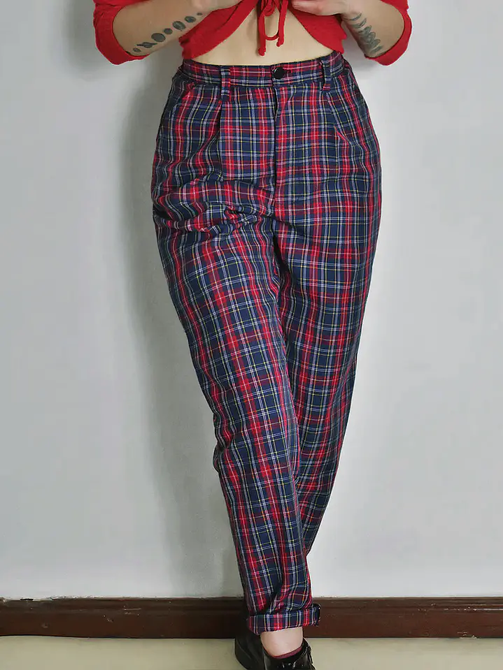 Pantalón Gwen Rojo/Azul PREVENTA 3