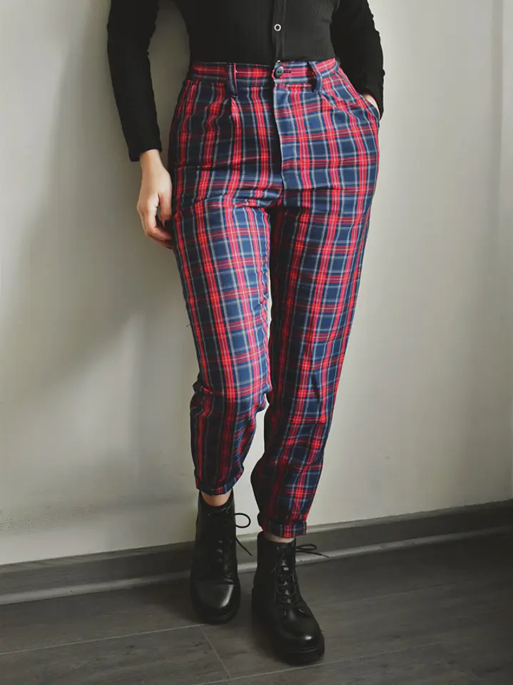 Pantalón Gwen Rojo/Azul PREVENTA 1