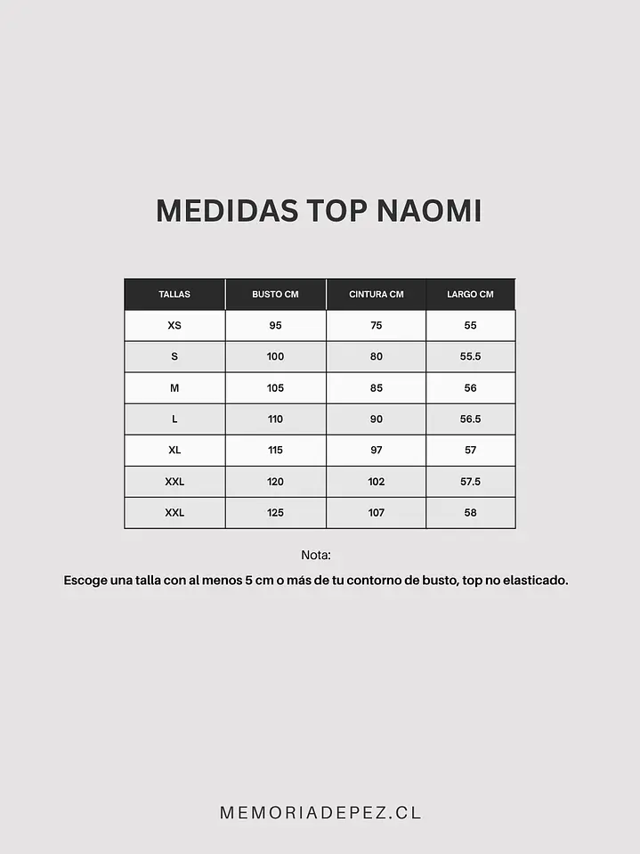 Top Naomi Guinda - PREVENTA 2