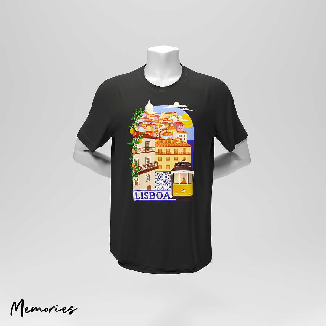 T-Shirt Unissexo Lisboa - Essential 7