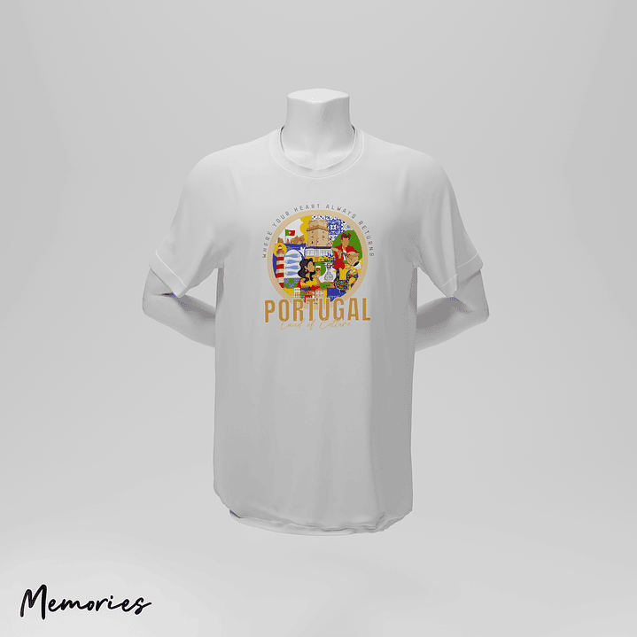 T-Shirt Unissexo Portugal - Where Your Heart Always Return 3