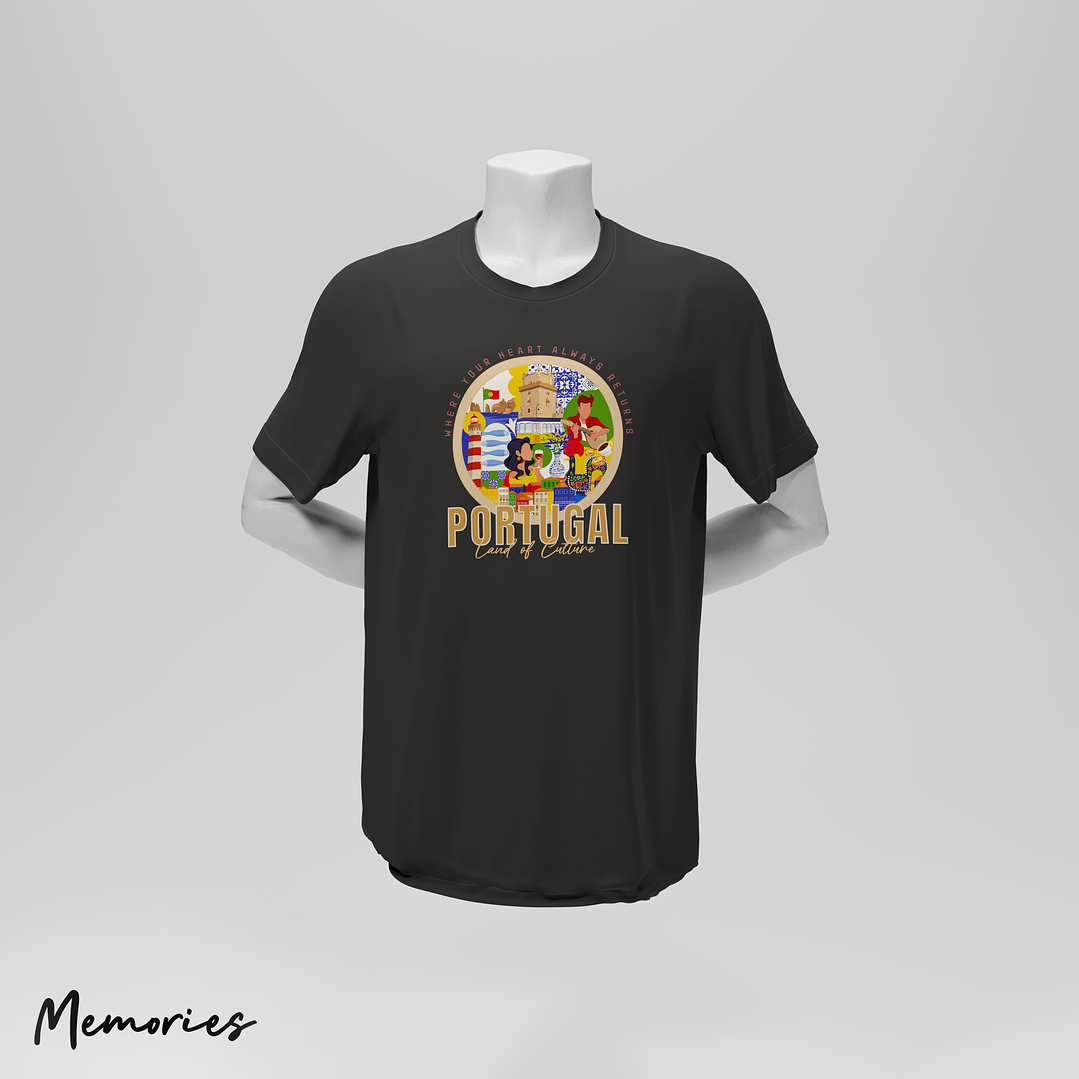 T-Shirt Unissexo Portugal - Where Your Heart Always Return 4