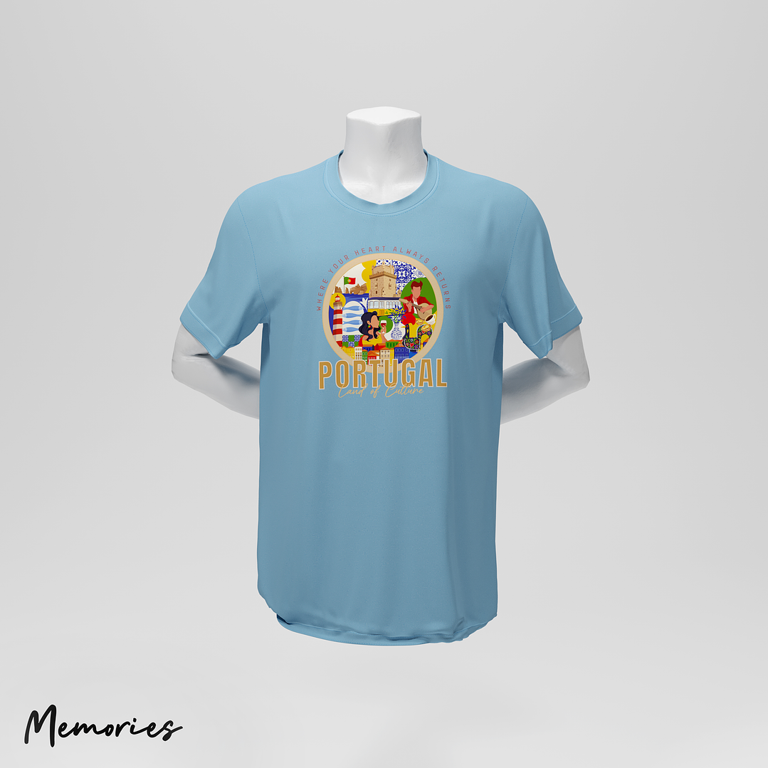 T-Shirt Unissexo Portugal - Where Your Heart Always Return 5