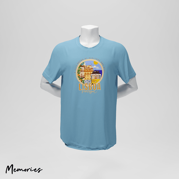 T-Shirt Unissexo Lisboa - City Drawn 3