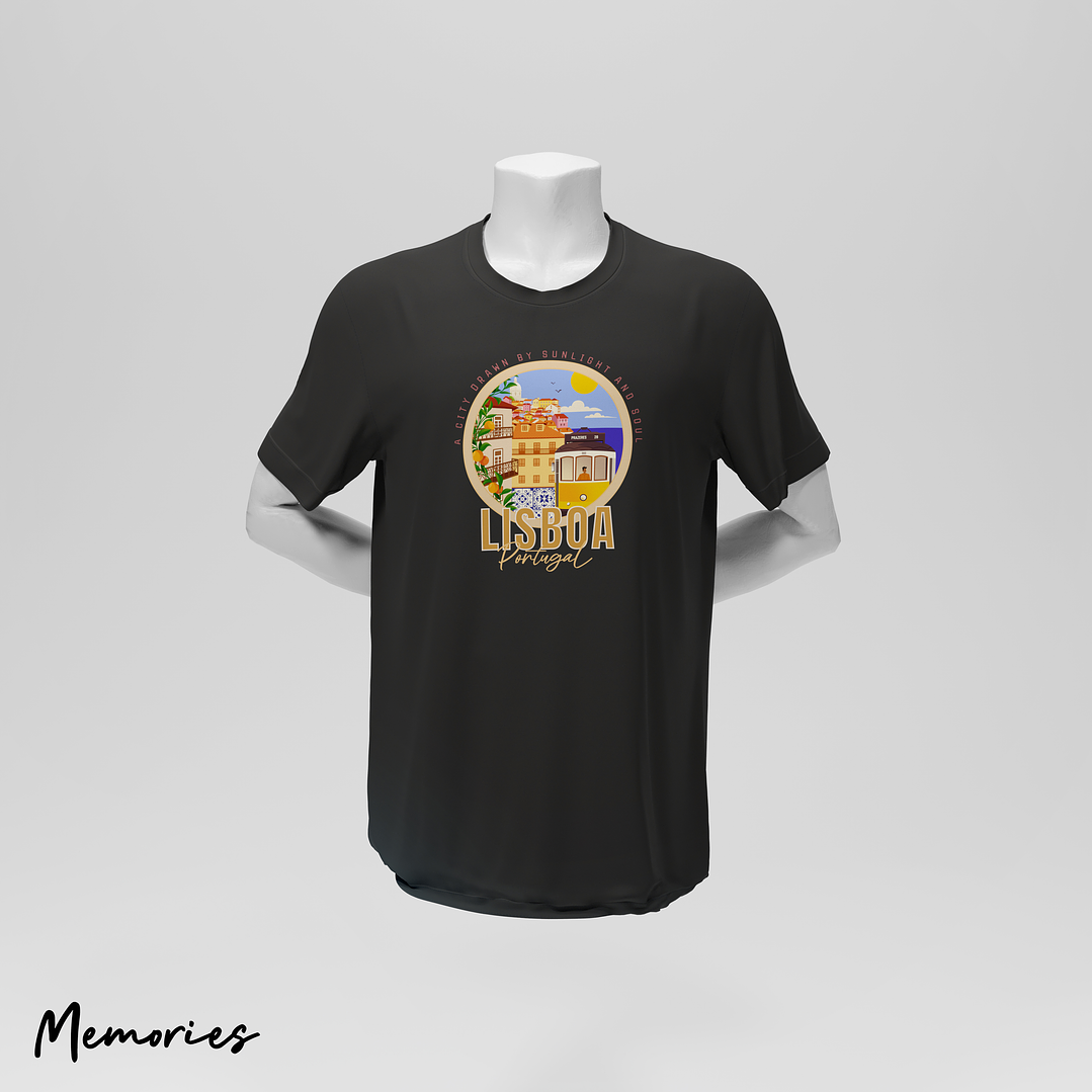 T-Shirt Unissexo Lisboa - City Drawn 4