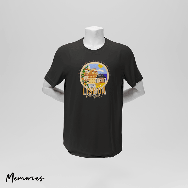 T-Shirt Unissexo Lisboa - City Drawn 4