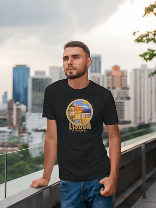 T-Shirt Unissexo Lisboa - City Drawn