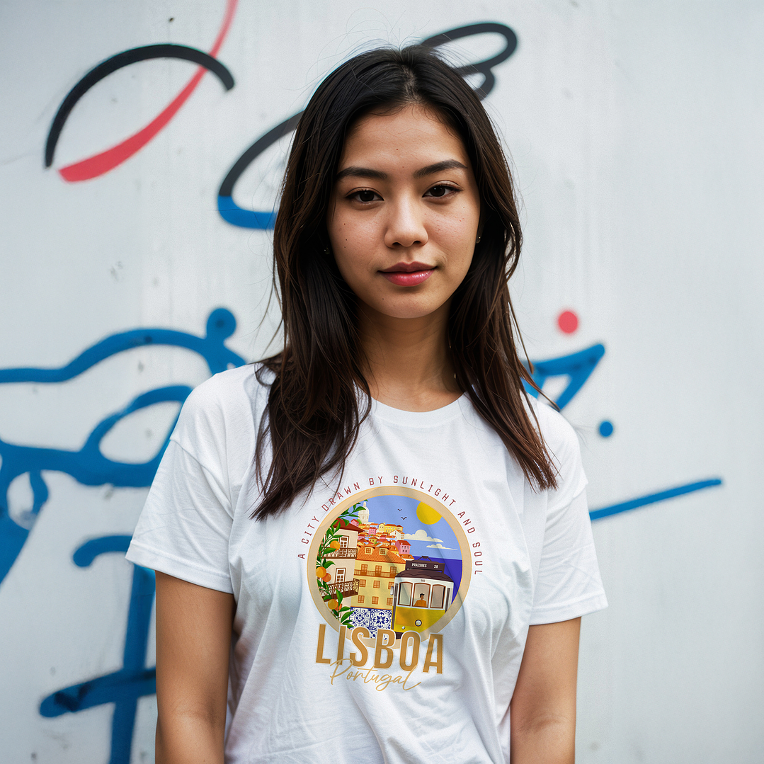T-Shirt Unissexo Lisboa - City Drawn 1