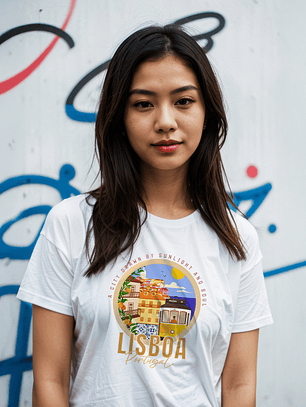 T-Shirt Unissexo Lisboa - City Drawn