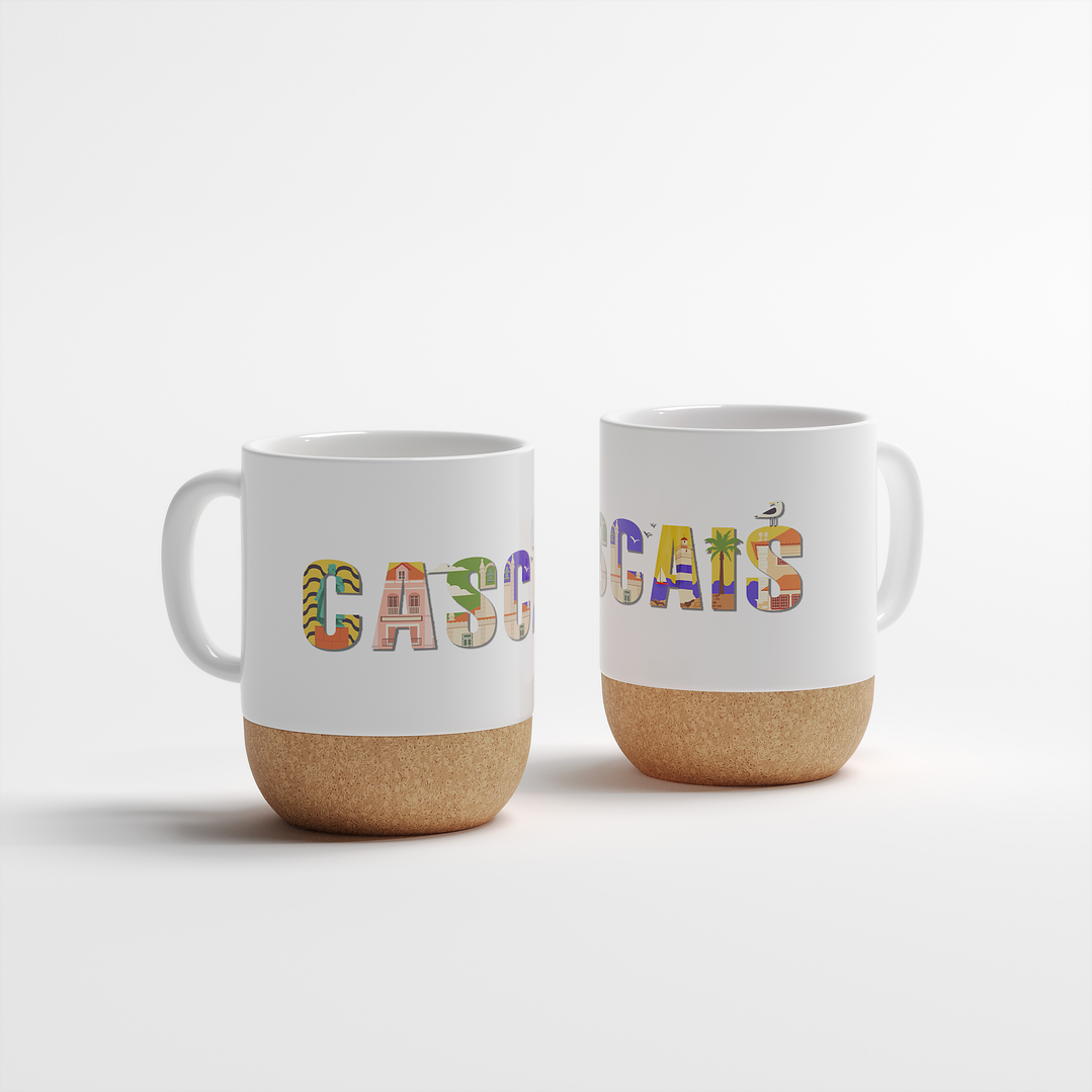 Caneca Cerâmica Mate Cortiça - Cascais 1