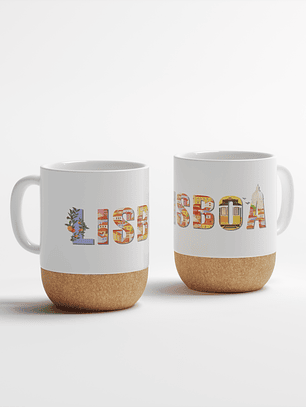 Caneca Cerâmica Mate Cortiça - Lisboa