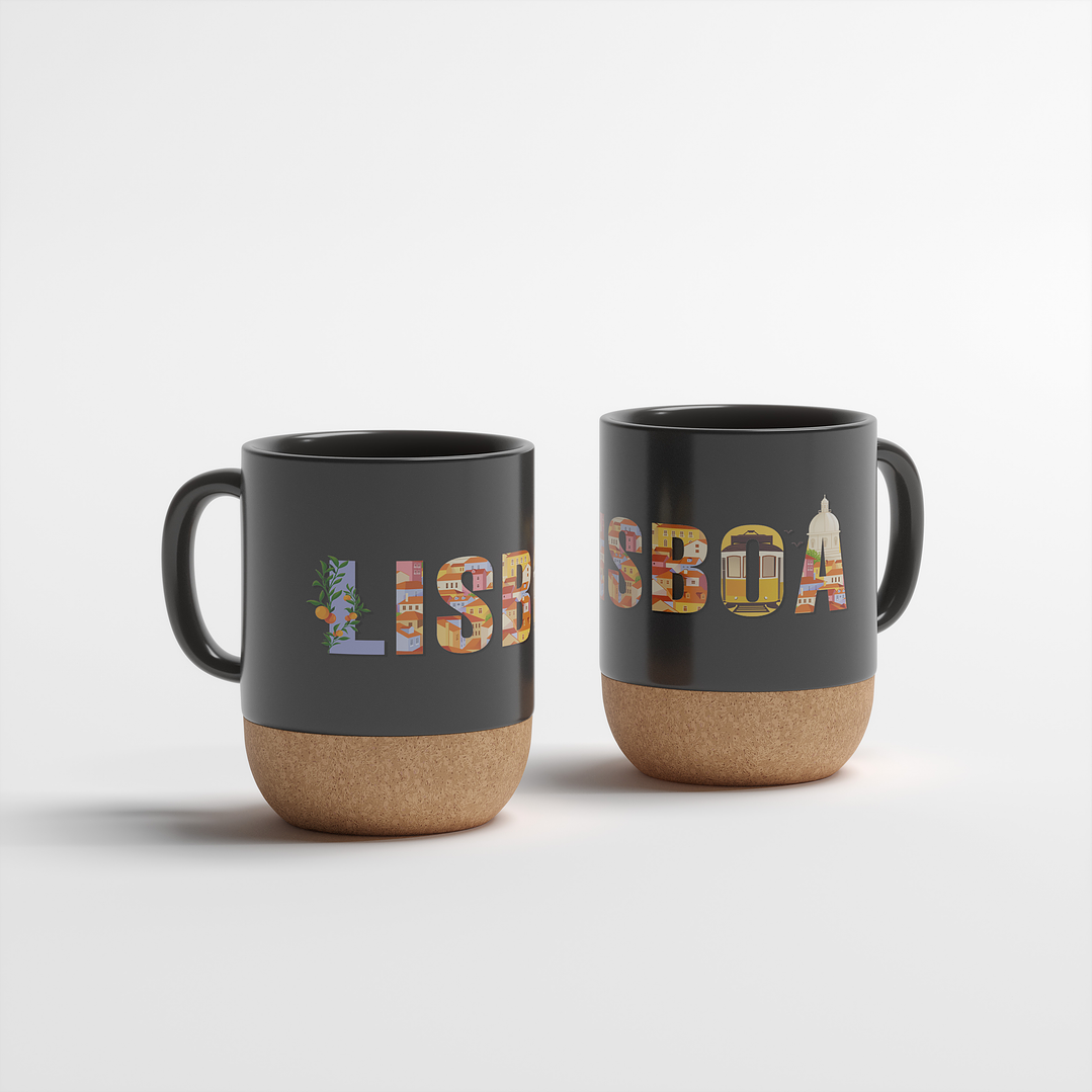 Caneca Cerâmica Mate Cortiça - Lisboa 2