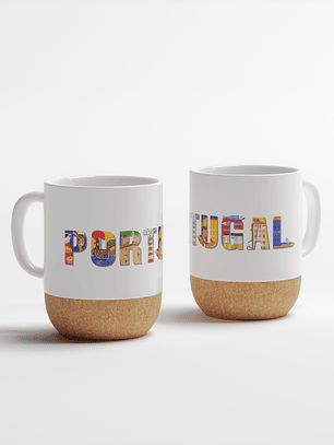 Caneca Cerâmica Mate Cortiça - Portugal