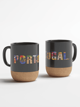 Caneca Cerâmica Mate Cortiça - Portugal