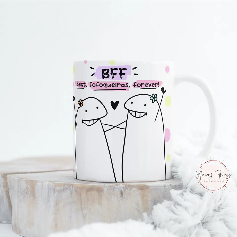 Caneca Flork  BFF best,fofoqueiras,forever 1