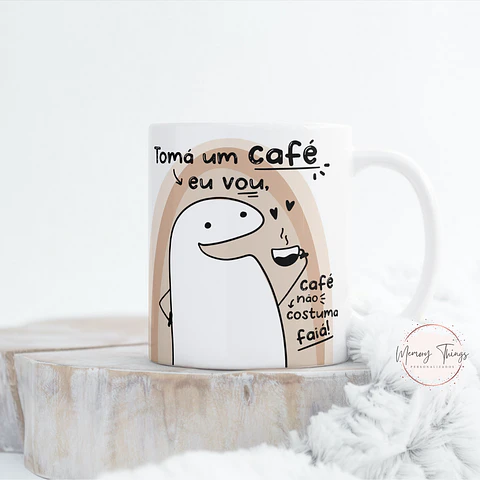 Caneca Flork Toma um café 
