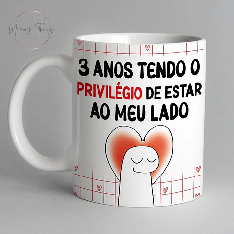 Caneca Flork  xx anos tendo o Privilégio de estar ao meu lado