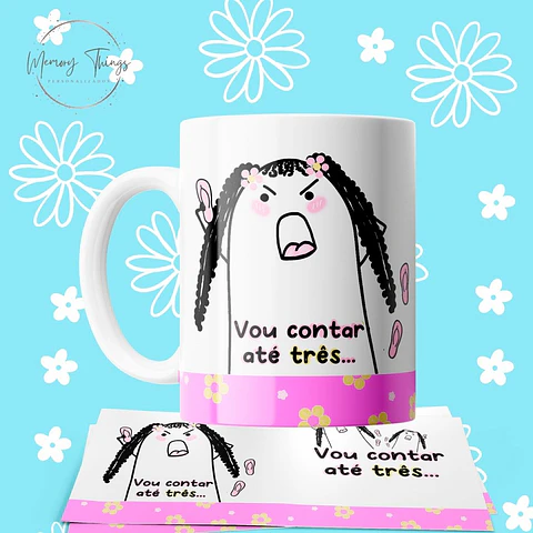 Caneca Flork - Vou contar até três...