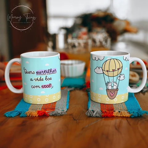 Caneca Flork - Quero Partilha a vida Boa com você!
